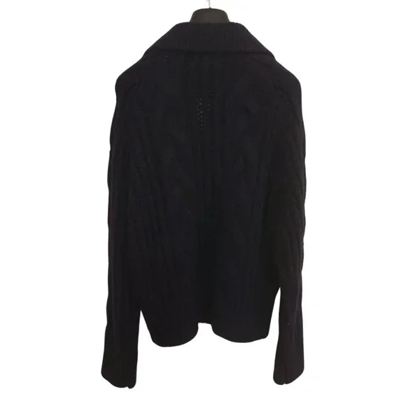 Sophie Rue Notch Cable Knit Pullover Sweater Size Large - Picture 2 of 9